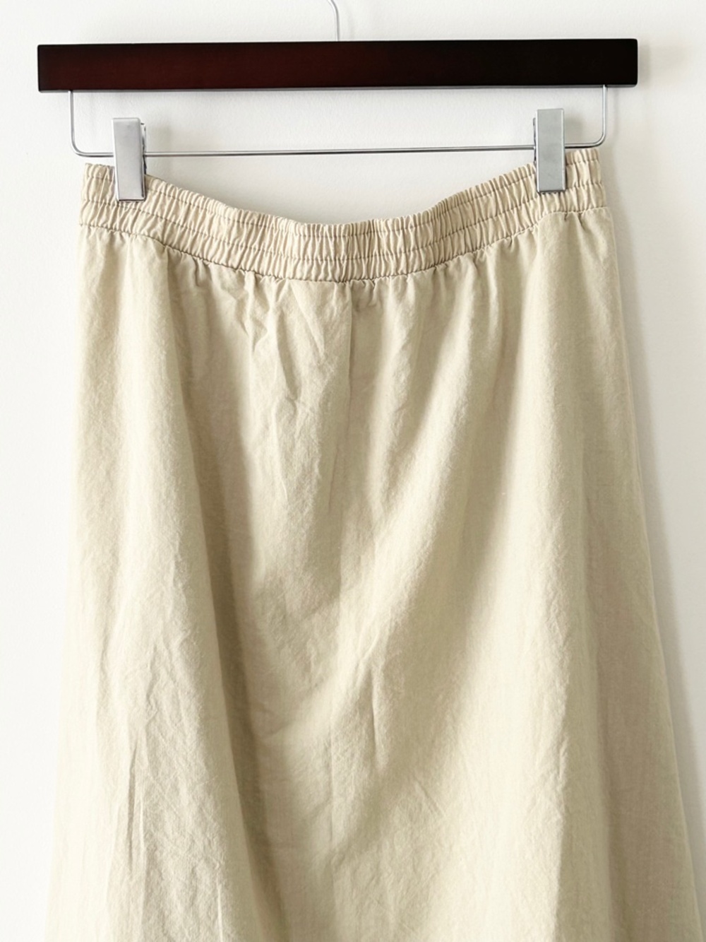 Vintage Byer California 100% Cotton Eyelet Lace Trim Button Midi Skirt - Picture 11 of 16